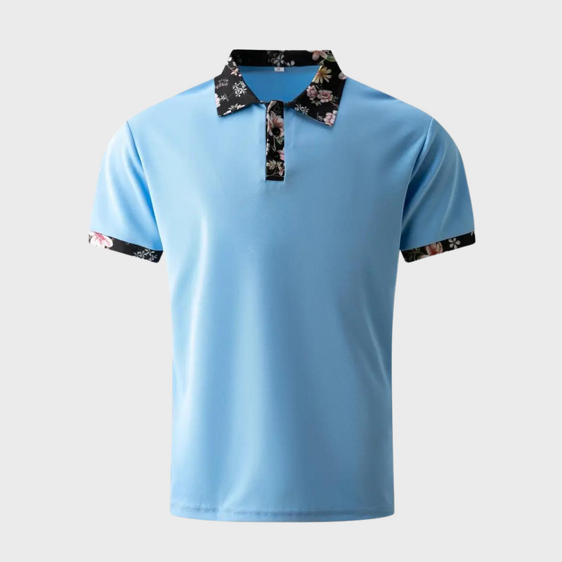 Men's Polo with Subtle Print - Noah