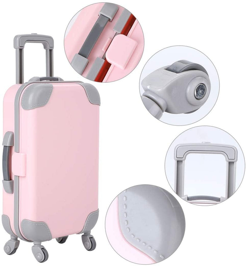 Lichtgewicht Poppen Reiskoffer – Duurzaam Accessoire van 13,5 cm