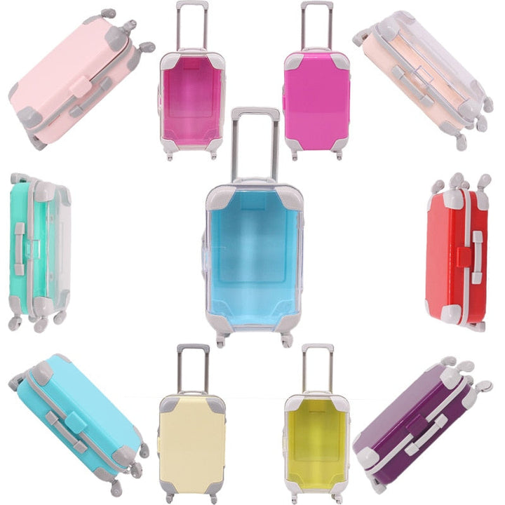 Lichtgewicht Poppen Reiskoffer – Duurzaam Accessoire van 13,5 cm