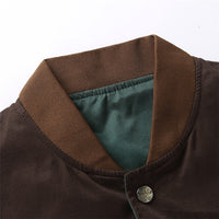Light men's bomber transitional jacket in vintage look – Adrian
