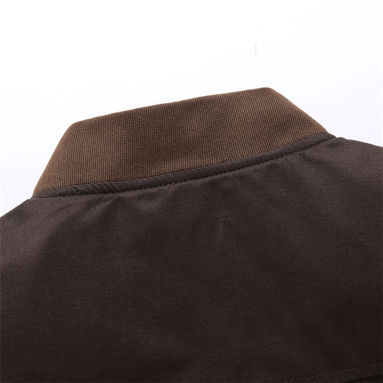 Light men's bomber transitional jacket in vintage look – Adrian