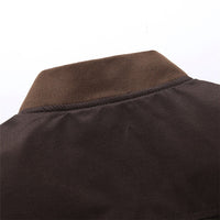 Light men's bomber transitional jacket in vintage look – Adrian