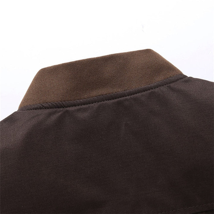 Light men's bomber transitional jacket in vintage look – Adrian