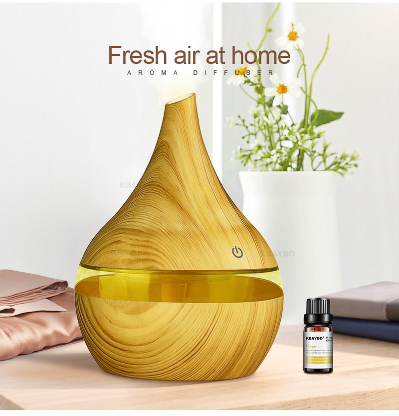 Humidifier with Scent Diffuser and LED Lighting - AromaGlow