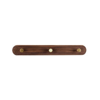 Wooden Wall Coat Rack with Brass Hooks - LignaHook