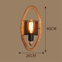 Vintage Rope Wall Lamp - RusticRope