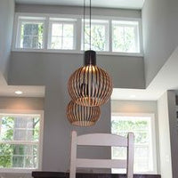 Handgemaakte Houten Hanglamp - RustikAura