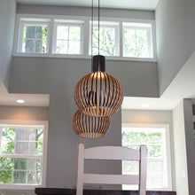Handgemaakte Houten Hanglamp - RustikAura