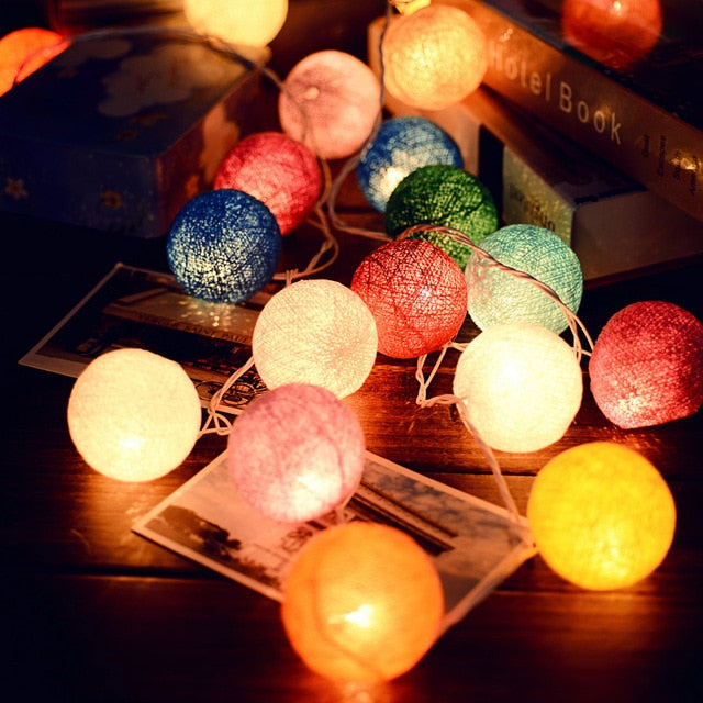 Vrolijke Katoenen Lichtgevende Ballenslinger - LumiBall