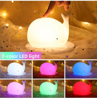 Urocza lampka nocna wieloryb z zmianą koloru - GlowWhale