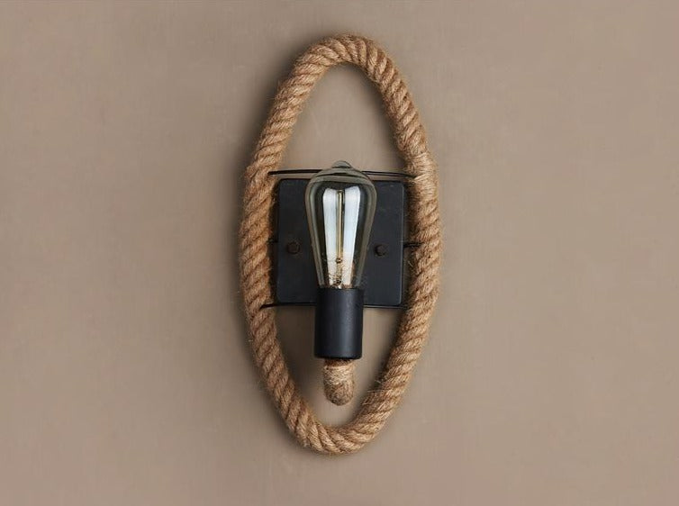 Vintage Rope Wall Lamp - RusticRope