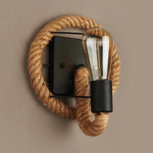 Vintage Rope Wall Lamp - RusticRope