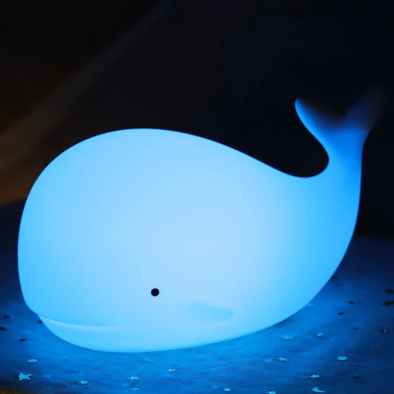 Urocza lampka nocna wieloryb z zmianą koloru - GlowWhale
