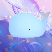 Urocza lampka nocna wieloryb z zmianą koloru - GlowWhale