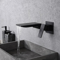 Sensor Wall Faucet with Waterfall Spout – Fluxis