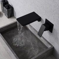 Sensor Wall Faucet with Waterfall Spout – Fluxis