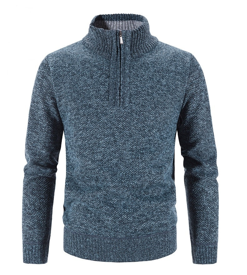 Stylish Men's Sweater with Half Zipper - SummitCraft