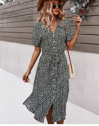 Boho Bloemen Midi Jurk - Isla