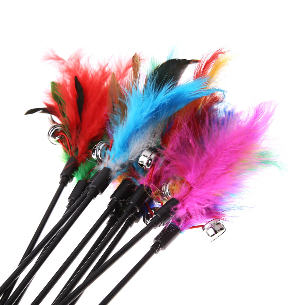 Kattenspeeltjes Met Veren (5 Stuks) - FeatherChase