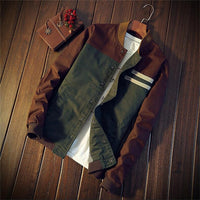 Light men's bomber transitional jacket in vintage look – Adrian