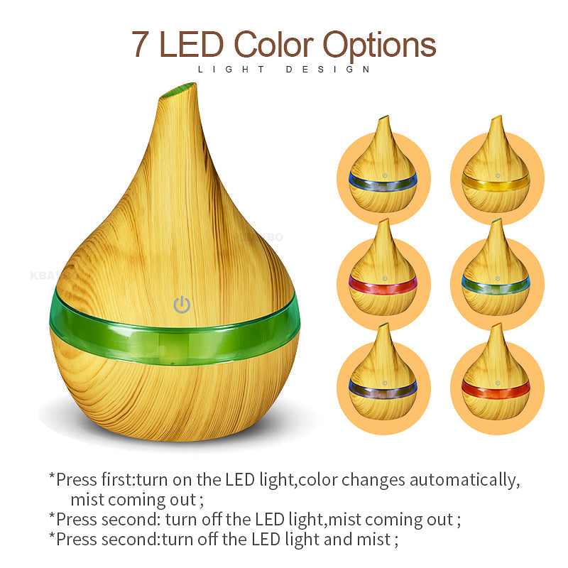Humidifier with Scent Diffuser and LED Lighting - AromaGlow