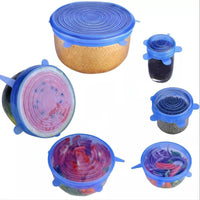 Set of 6 Stretch Silicone Lid Covers - StretchLid