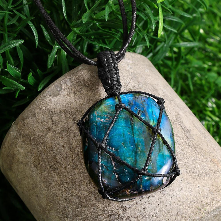Drakenhart Labradoriet Ketting - Astrid