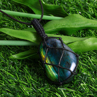 Drakenhart Labradoriet Ketting - Astrid