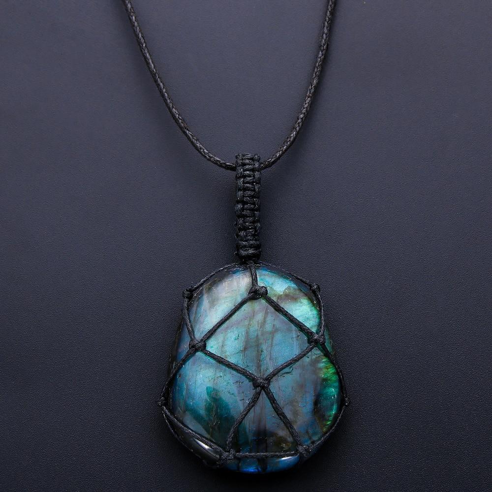 Drakenhart Labradoriet Ketting - Astrid