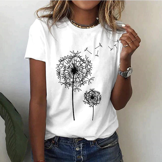 Comfortabel dames T-shirt met ronde hals & zachte stof – Rhea