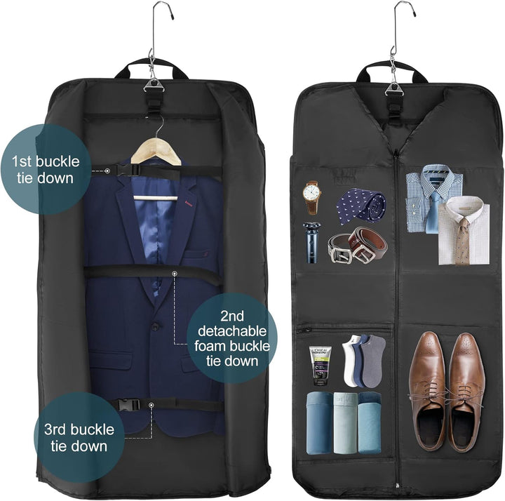 Foldable Waterproof Travel Clothes Bag – Carry-On Clothing Organizer with Strap