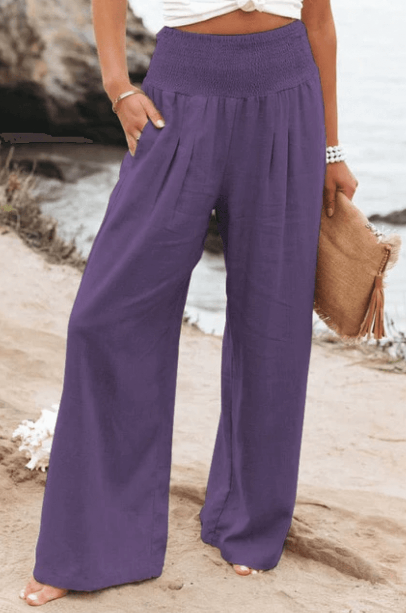 Trendy Palazzo Pants with Boho Flair – Yasmin