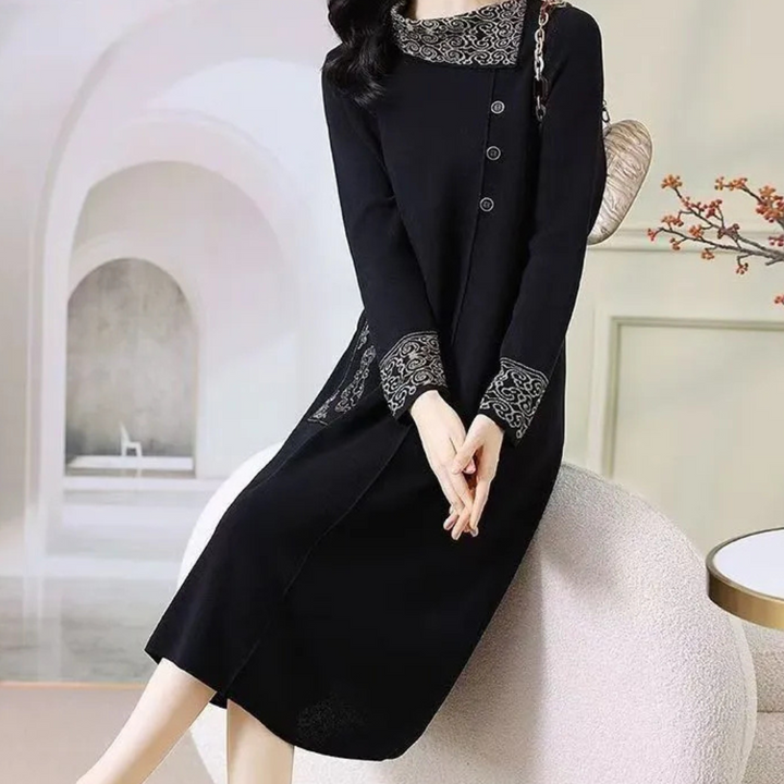 Warm Knitted Midi Dress - Vanya