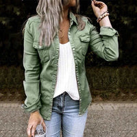 Stylish Women's Denim Jacket - Elisa