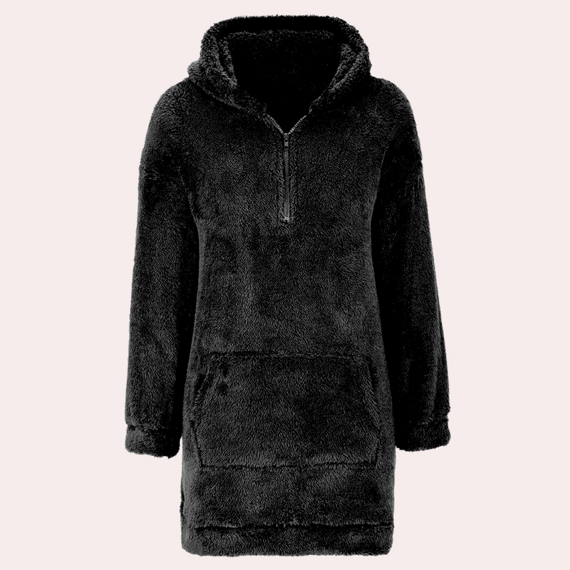 Soft Warm Winter Sweater with Zipper for Women - Maëlle