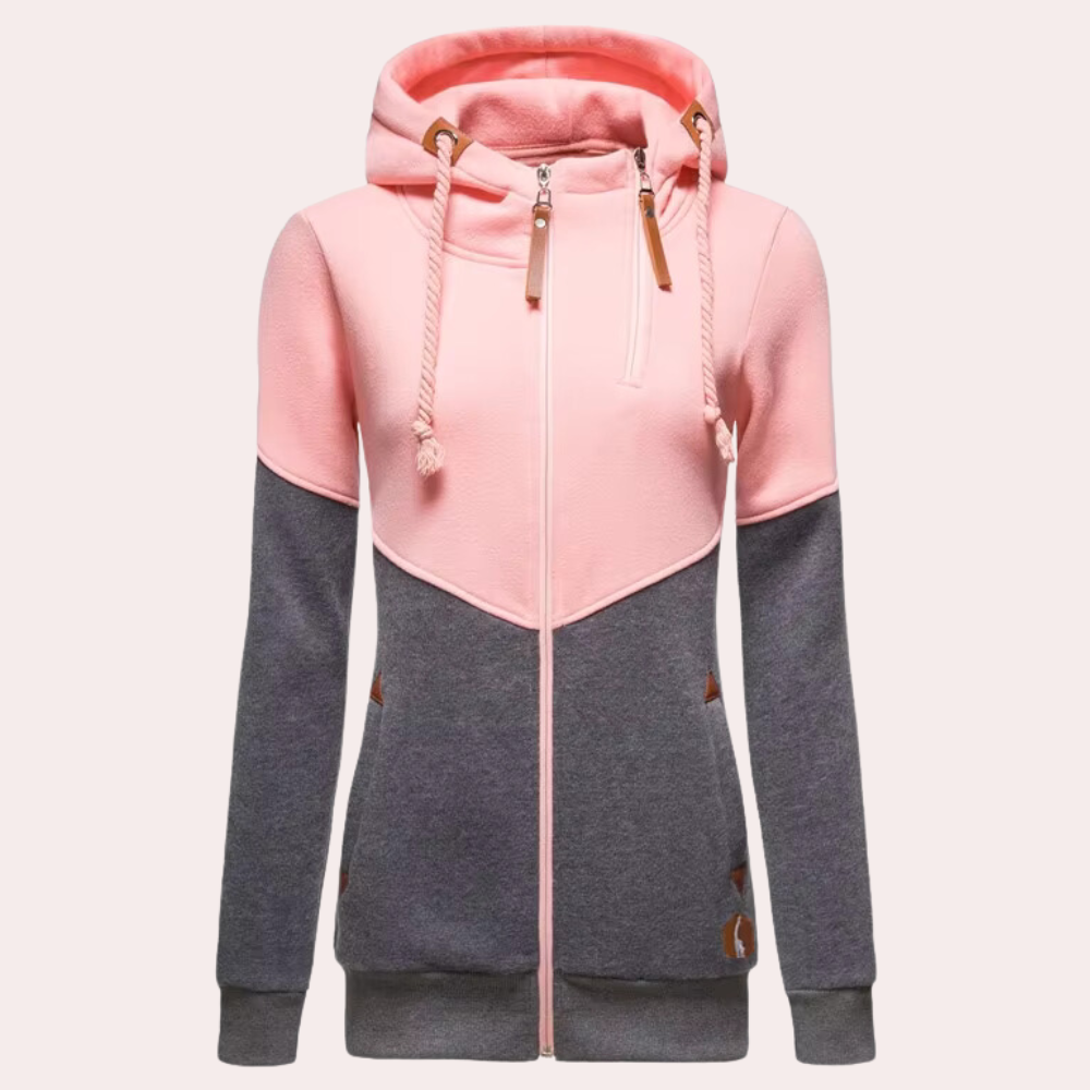 Sporty Women's Vest with Zipper - Nora
