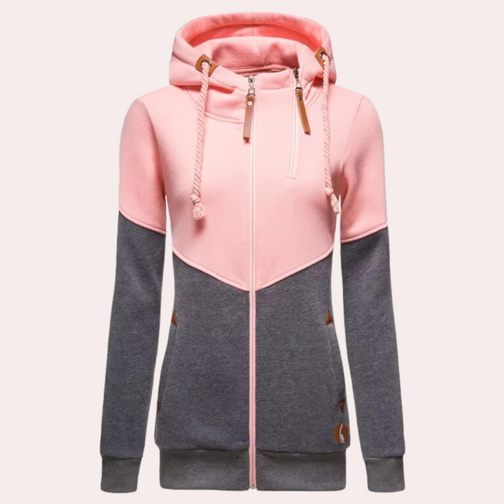 Sporty Women's Vest with Zipper - Nora