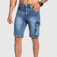 Men's denim cargo shorts for summer – Jonas