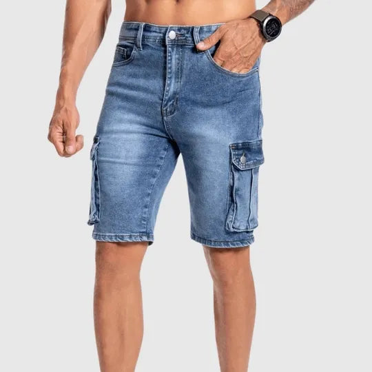 Men's denim cargo shorts for summer – Jonas