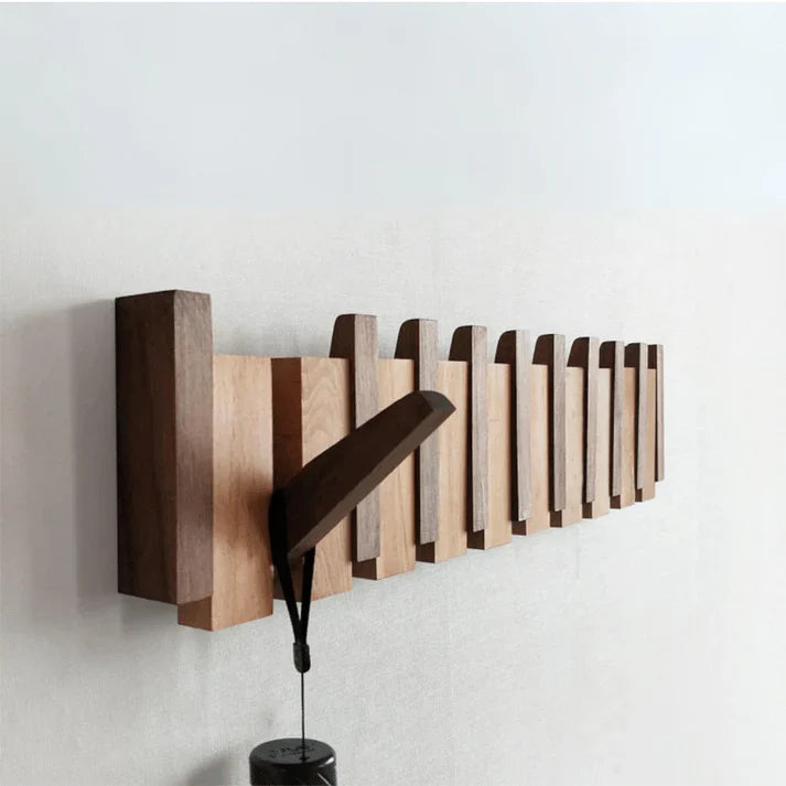 HarmonyCoat™ Houten Piano Kapstok – Stijlvolle Wanddecoratie & Praktische Opberger