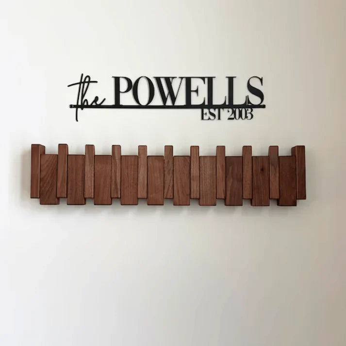 HarmonyCoat™ Houten Piano Kapstok – Stijlvolle Wanddecoratie & Praktische Opberger