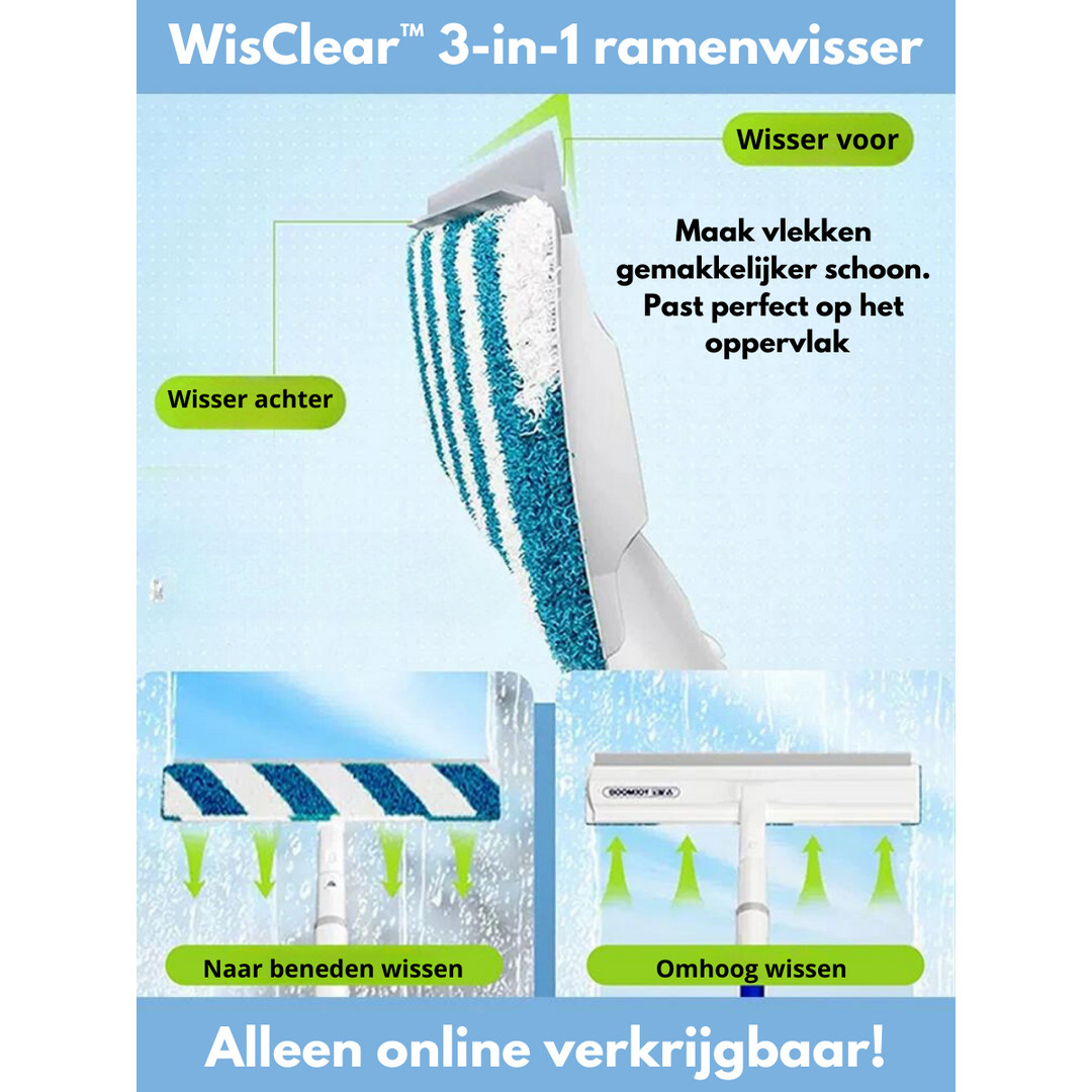 Funkcjonalna 3-w-1 ściągaczka do szyb - ClearView