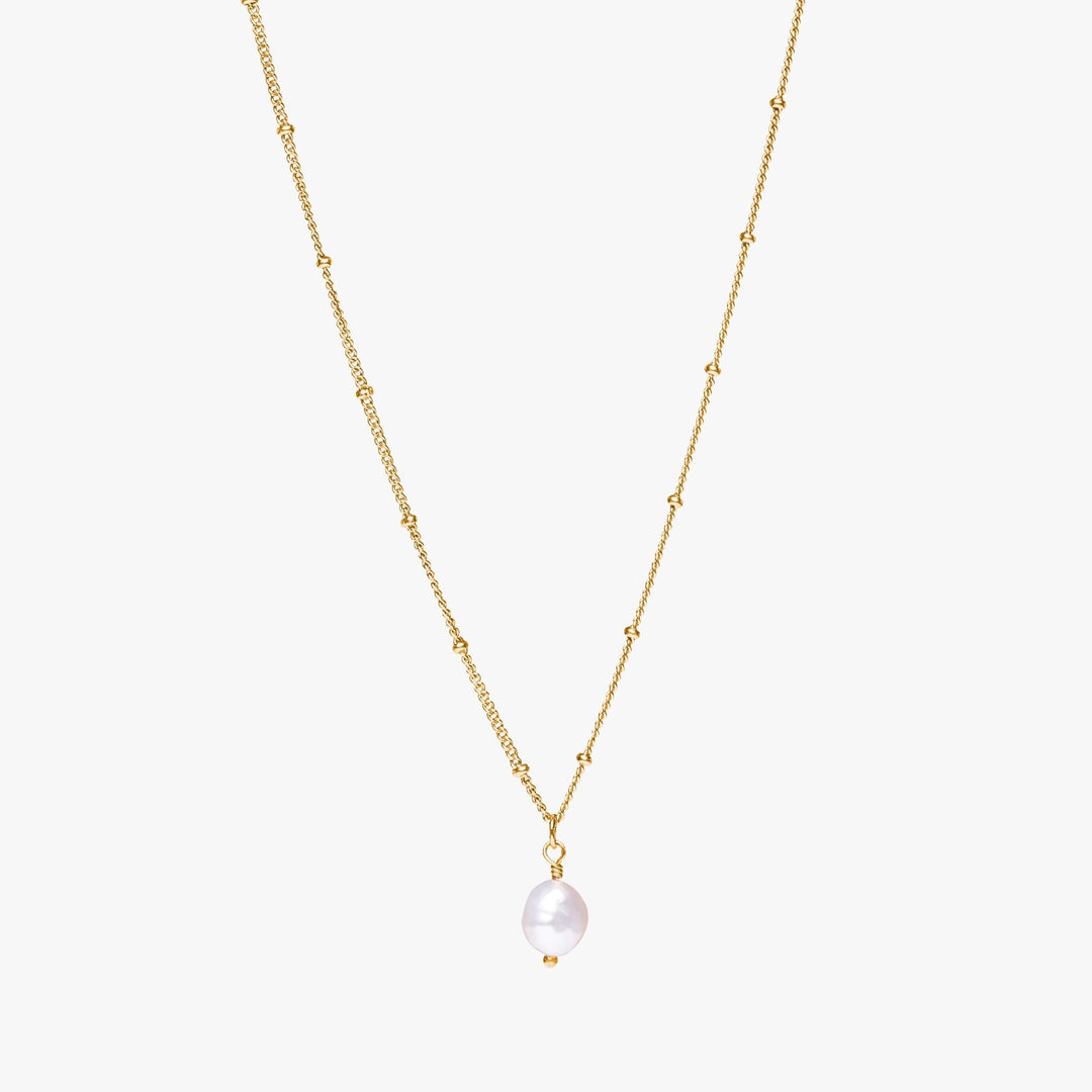 Baroque Pearl Pendant Necklace - Anisa