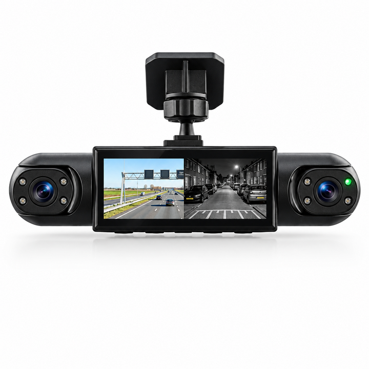 360° Dashcam with 4 Cameras, GPS Timestamp and Night Vision 3