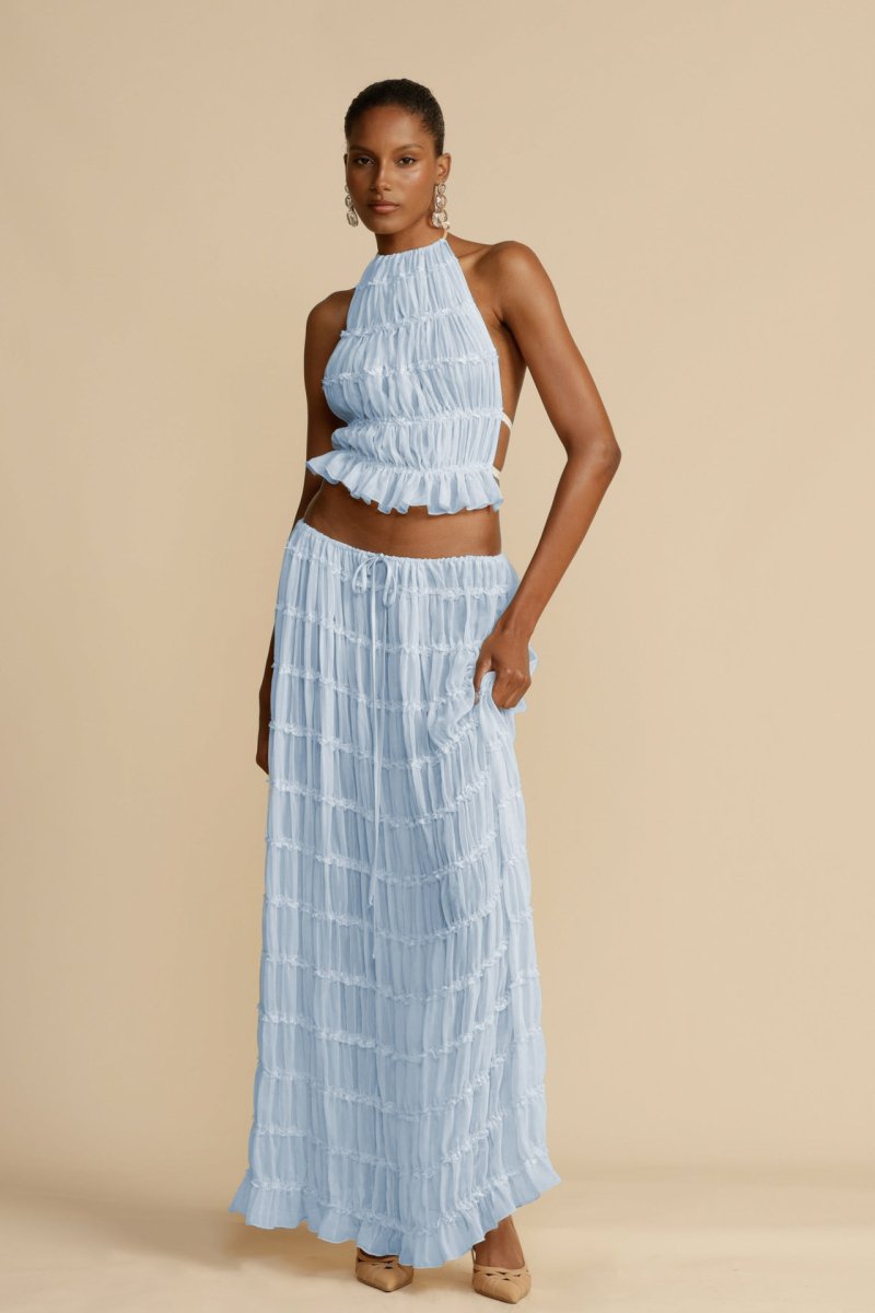 Backless Chiffon Set – Calysta