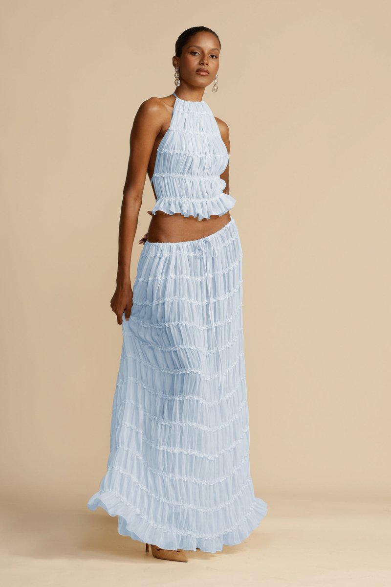 Backless Chiffon Set – Calysta