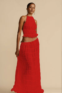 Backless Chiffon Set – Calysta