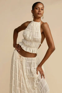 Backless Chiffon Set – Calysta