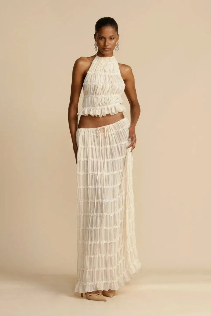 Backless Chiffon Set – Calysta