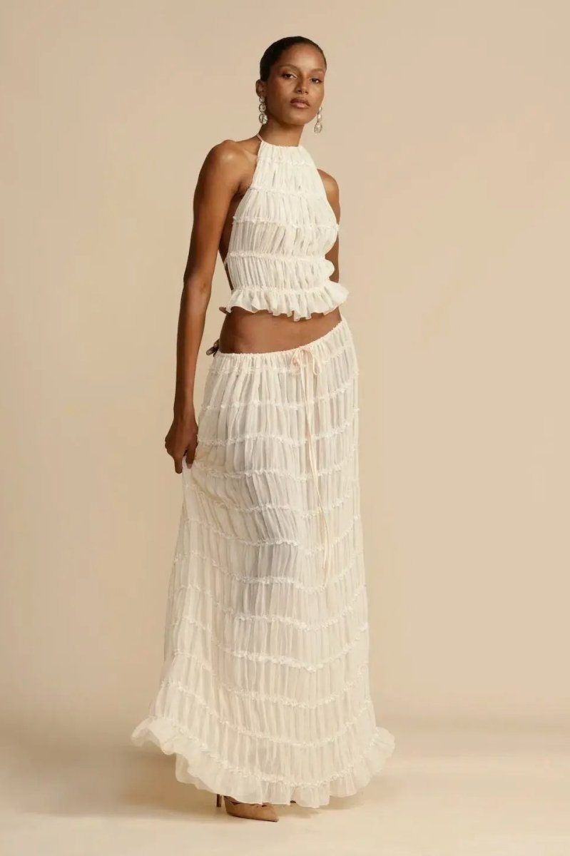 Backless Chiffon Set – Calysta